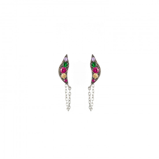 Broken Moon Nyx Rainbow Earrings