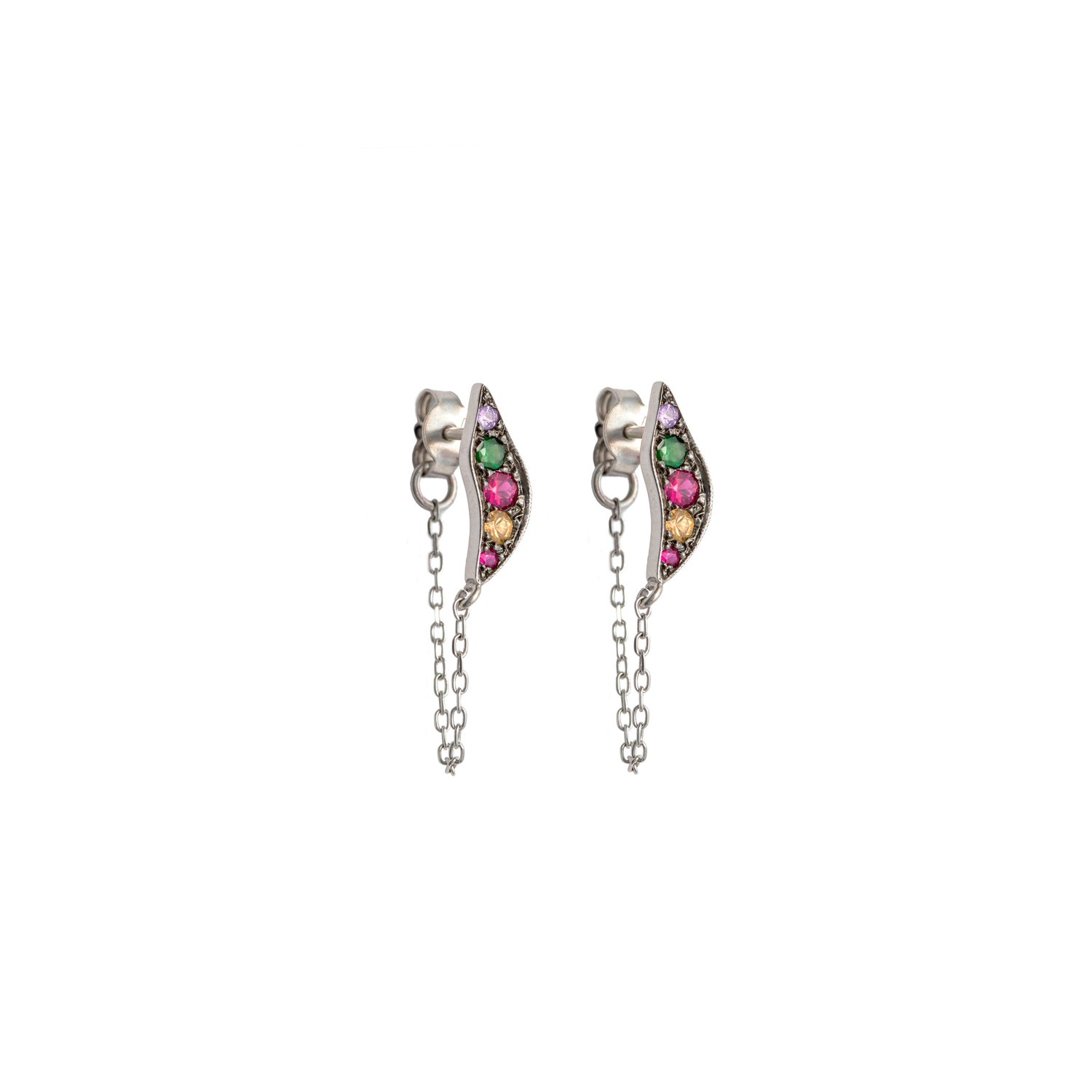 Broken Moon Nyx Rainbow Earrings