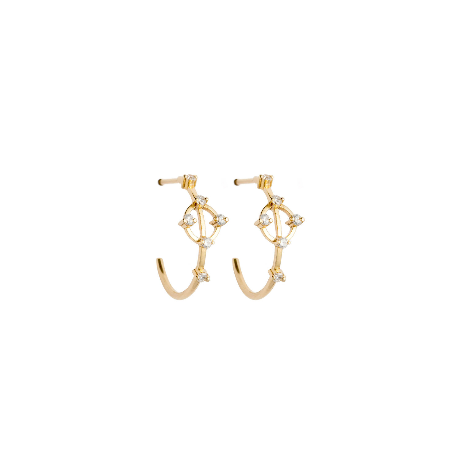 Astrum Chloe Small Hoops (Sapphires)