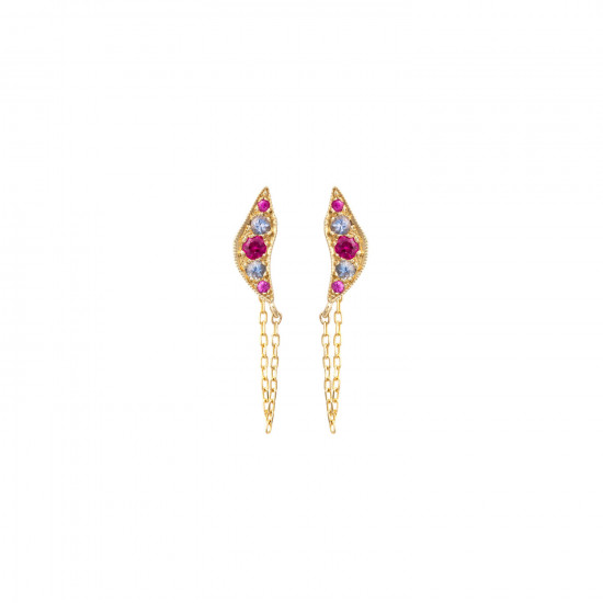 Broken Moon Nyx Pink Earrings