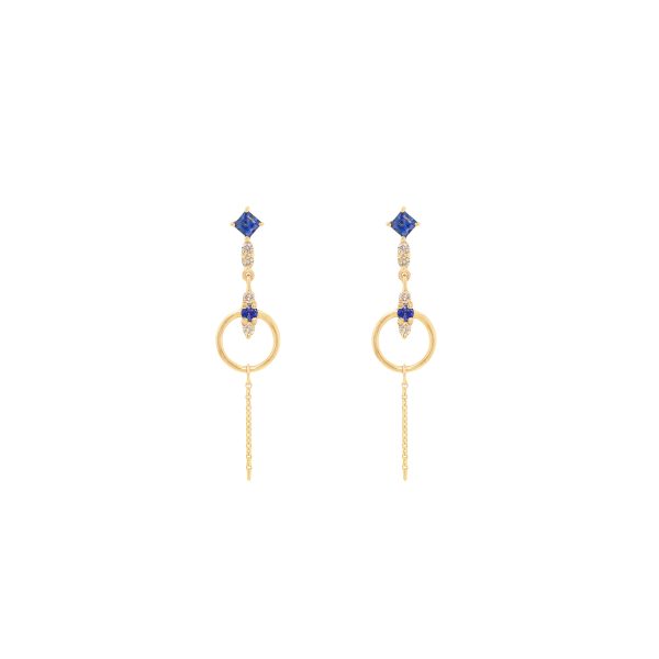 river earrings gold sapphires white diamonds alverae jewlery