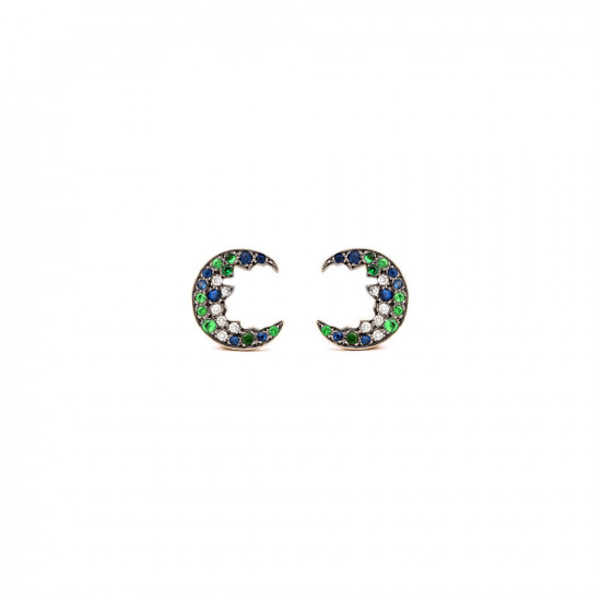 Broken Moon Broken Moon Green Earrings