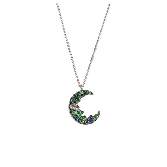 Broken Moon Broken Moon Green Necklace