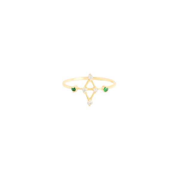 rigel ring white diamonds tsavarites alveare jewlery