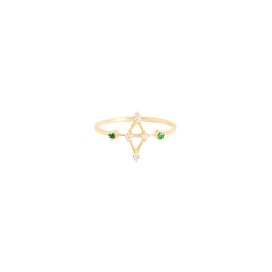 rigel ring white diamonds tsavarites alveare jewlery