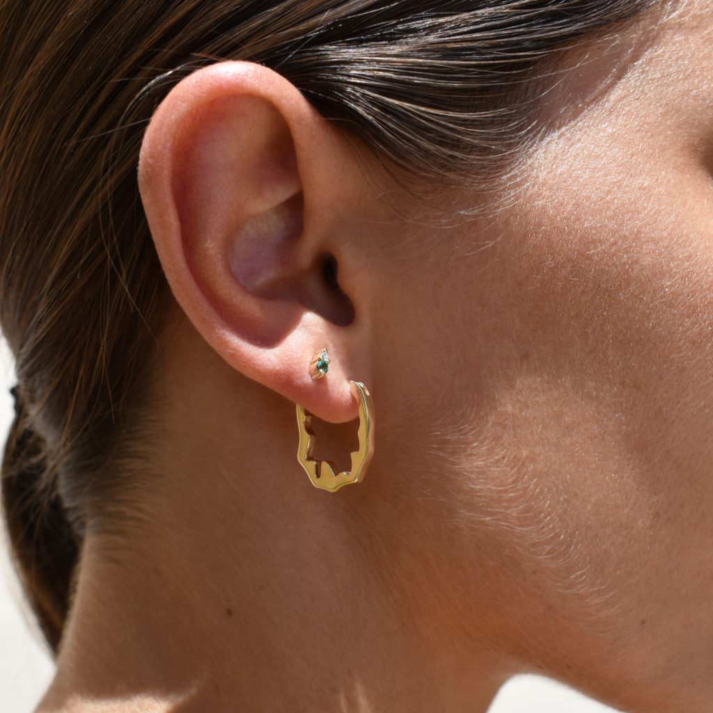 amalthea earrings gold hoops