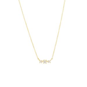 orion necklace gold white diamonds alveare jewelry