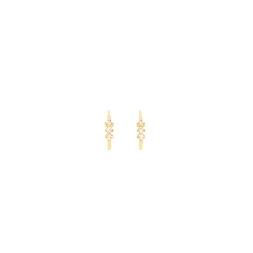 cera hoops gold alveare jewelry