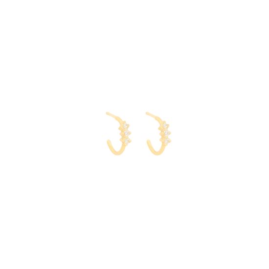 cera hoops gold alveare jewelry
