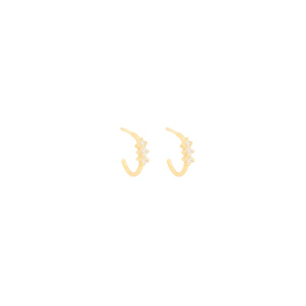 cera hoops gold alveare jewelry