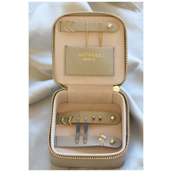jewelry case travel leather alveare