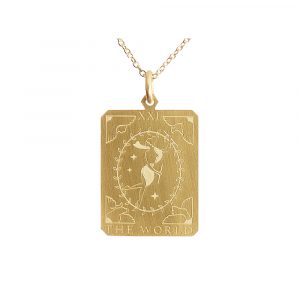 The World 2021 Lucky Charm Gold plated silver necklace