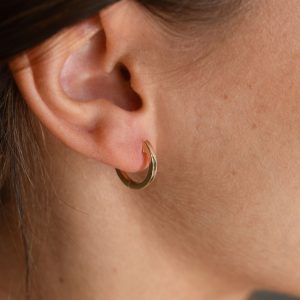 juno medium hoops gold earrings
