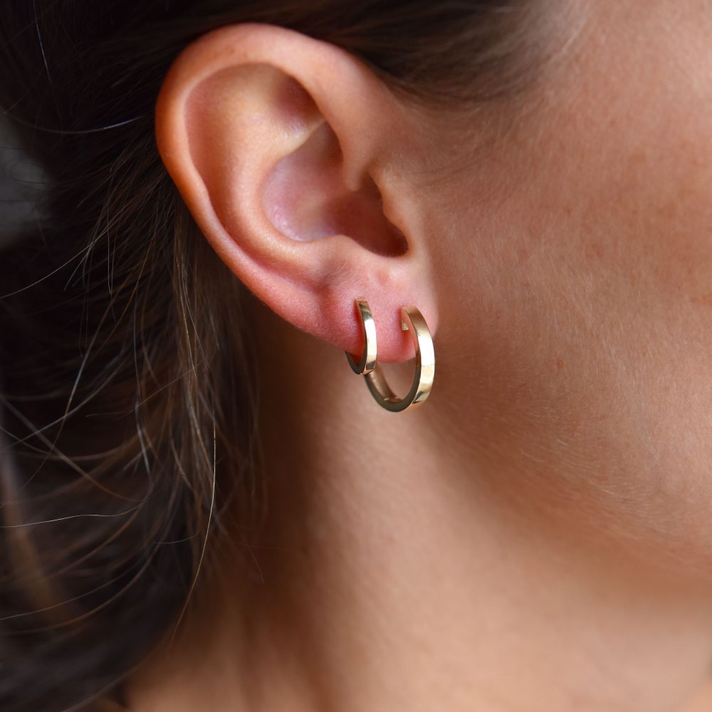 juno small big hoops gold earrings