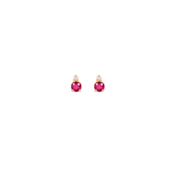 gia big earrings rubies white diamonds gold
