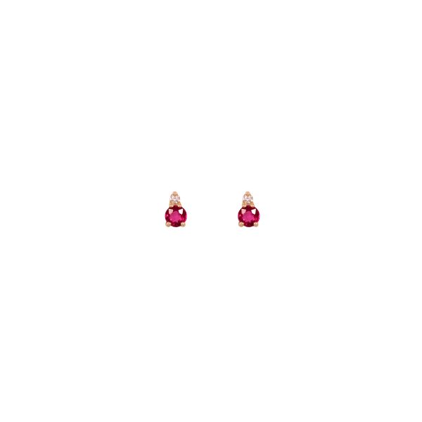 gia big earrings rubies white diamonds gold