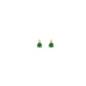 gia big earrings emeralds white diamonds gold