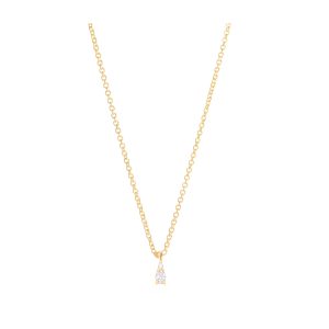 gia tiny necklace white diamonds gold alveare jewelry