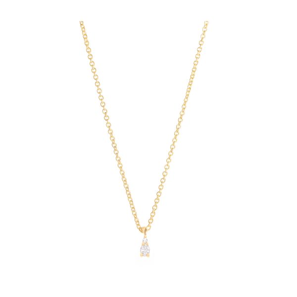 gia tiny necklace white diamonds gold alveare jewelry
