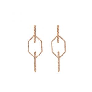 echo alessia earrings white diamonds gold