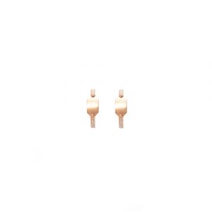 echo hoops white diamonds gold earrings