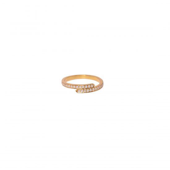 echo ring freya white diamonds gold