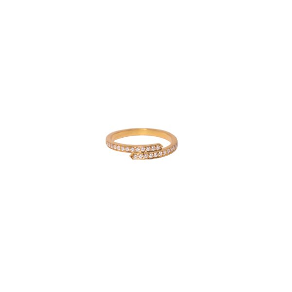 echo ring freya white diamonds gold