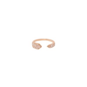echo ring white diamonds gold