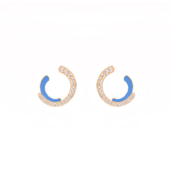 kali earrings echo white diamonds gold alveare jewelry