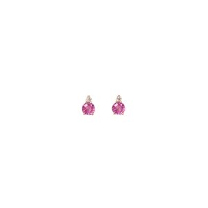 gia big earrings pink sapphires white diamonds gold