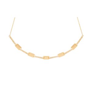 echo large necklace white diamonds gold alverare jewlery