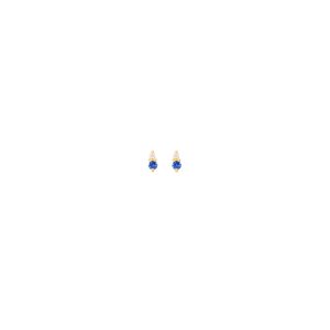 gia tiny earrings sapphires white diamonds gold
