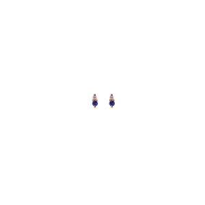 gia tiny earrings sapphires white diamonds gold