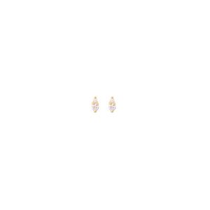 gia tiny earrings white diamonds gold