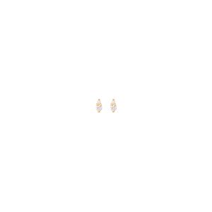 gia tiny earrings white diamonds gold