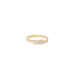 echo ring freya white diamonds gold alveare jewelry