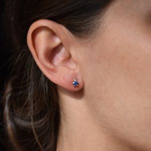 gia big earrings blue sapphires white diamonds gold jewelry