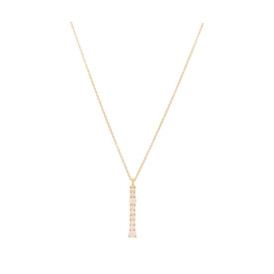 linearis necklace white diamonds astrum alveare jewelry