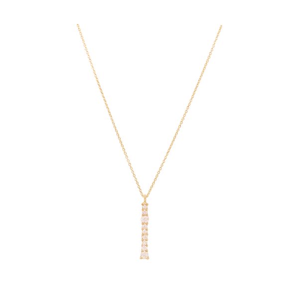 linearis necklace white diamonds astrum alveare jewelry