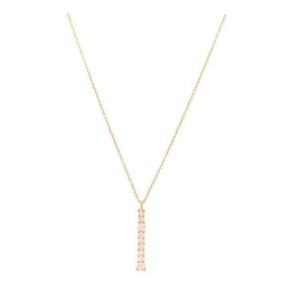 linearis necklace white diamonds astrum alveare jewelry