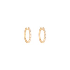 juno big hoops white diamonds gold alveare jewelry