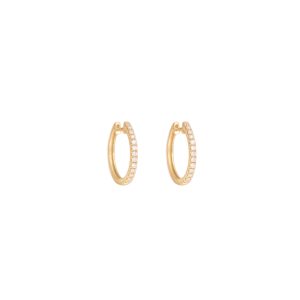 juno big hoops white diamonds gold alveare jewelry