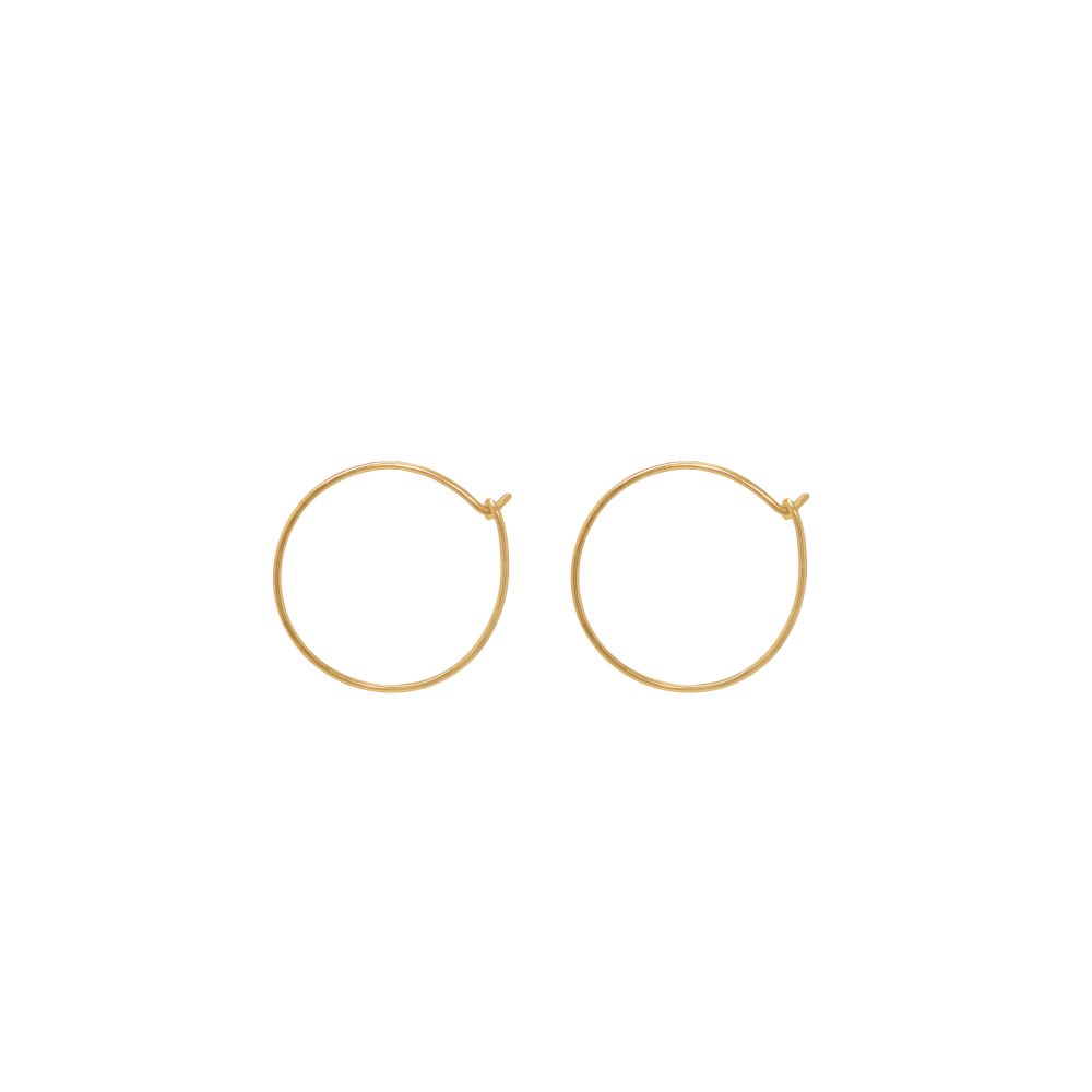 Thin Gold Hoops Small Alveare