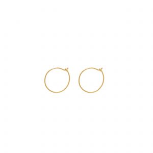 thin gold hoops xsmall