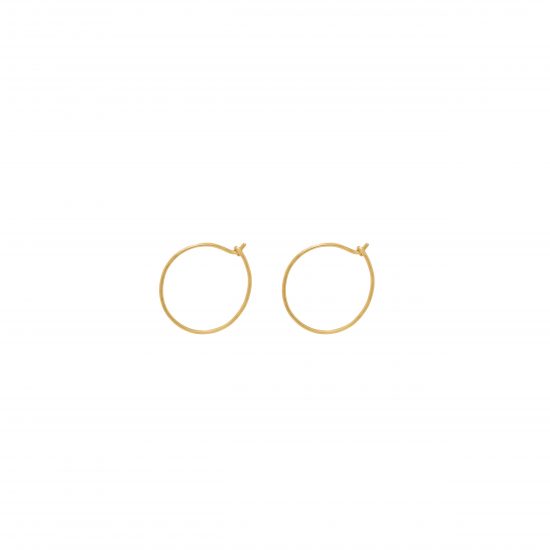 thin gold hoops xsmall
