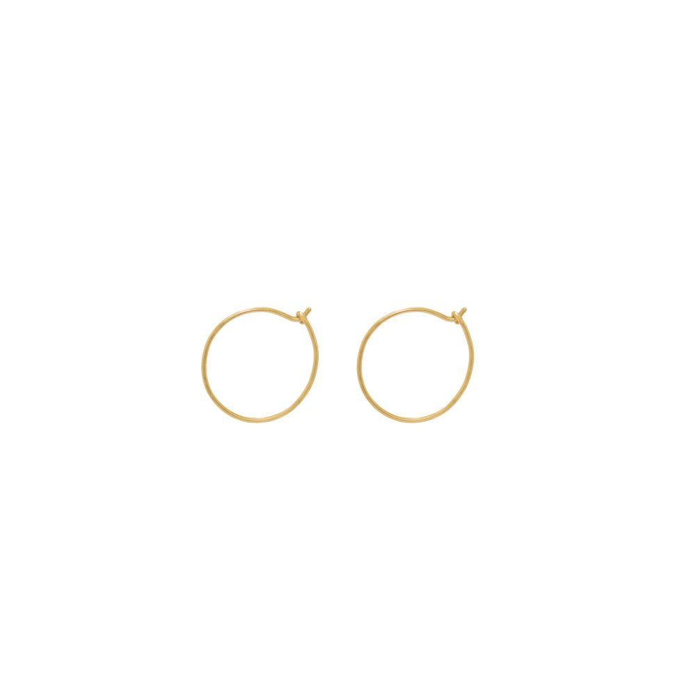 thin gold hoops xsmall