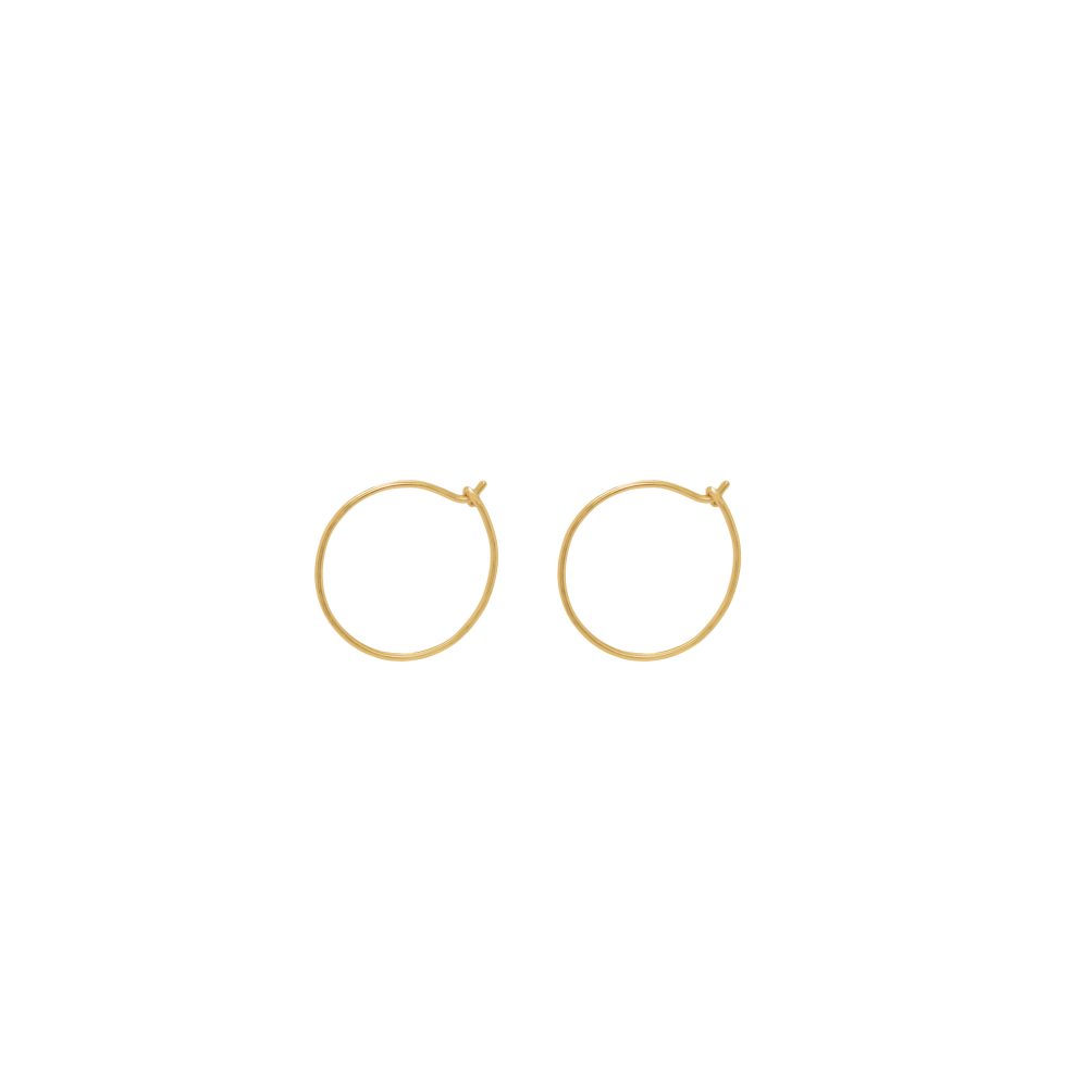 Thin Gold Hoops XS Alveare
