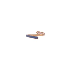 echo ivy ring white diamonds gold enamel
