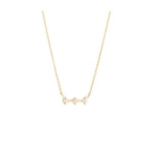 orion small necklace white diamonds gold alveare jewelry