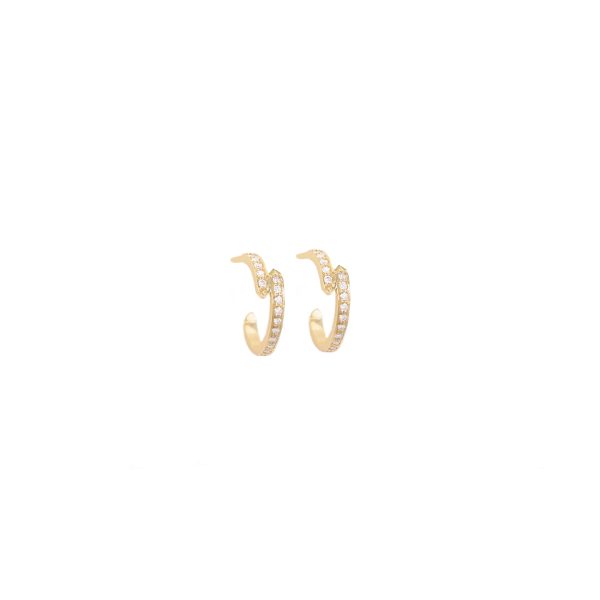 freya hoops white diamonds gold hoop earrings echo alveare